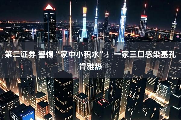 第二证券 警惕“家中小积水”！一家三口感染基孔肯雅热